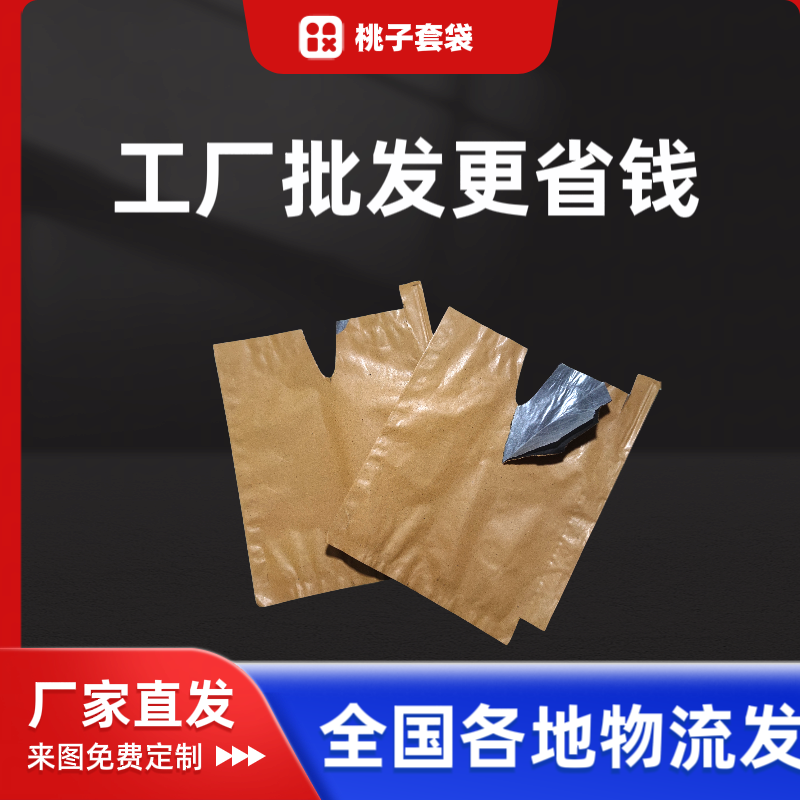 中，晚熟桃子套袋，油蟠内蜡纸双层桃袋厂家直发全国发货