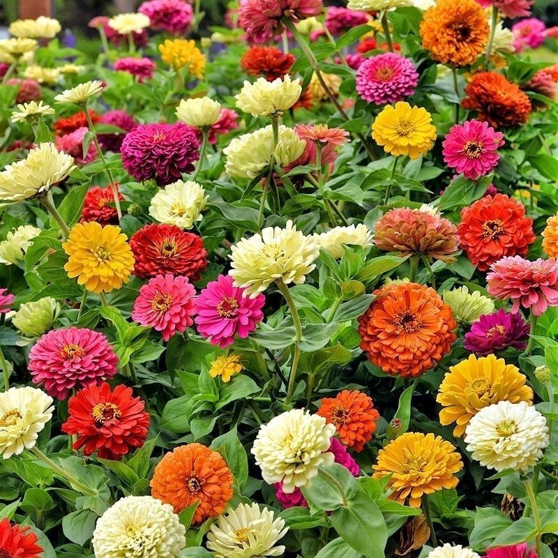 混色百日草花种子四季开花百曰草花籽种子室外百日草种子花海