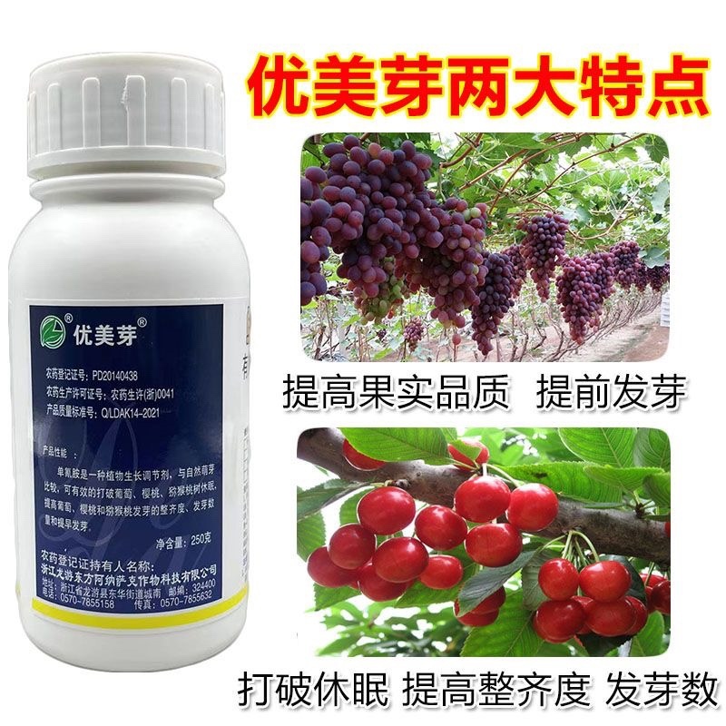 优美芽单氰胺葡萄打破休眠破眠剂促芽提早发芽单氰安调节剂