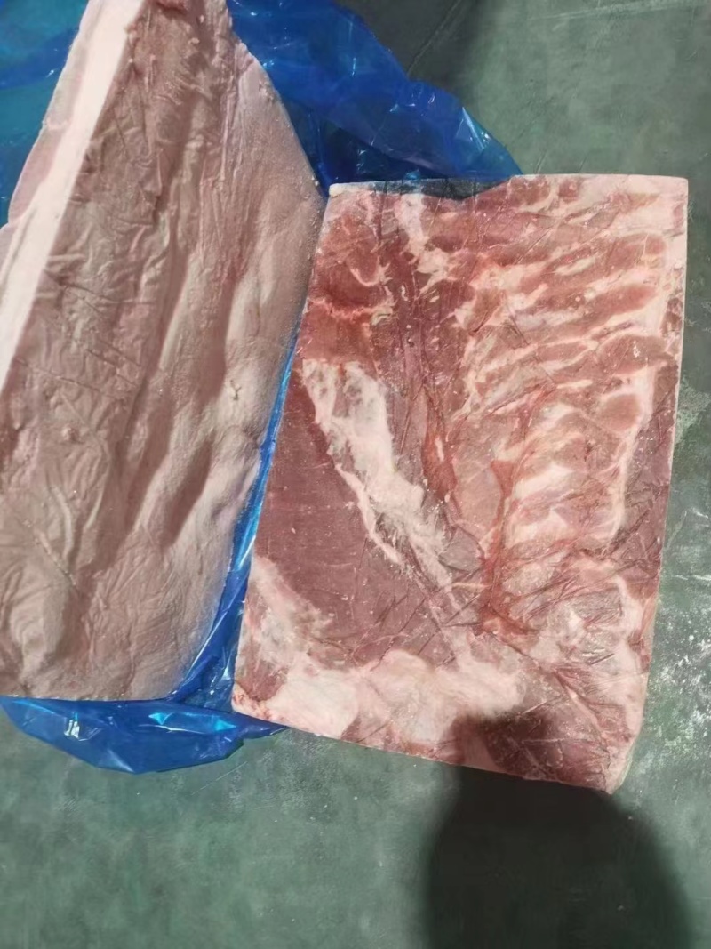 母猪去皮五花肉中方修边新货手续齐全厂家直发量大价优