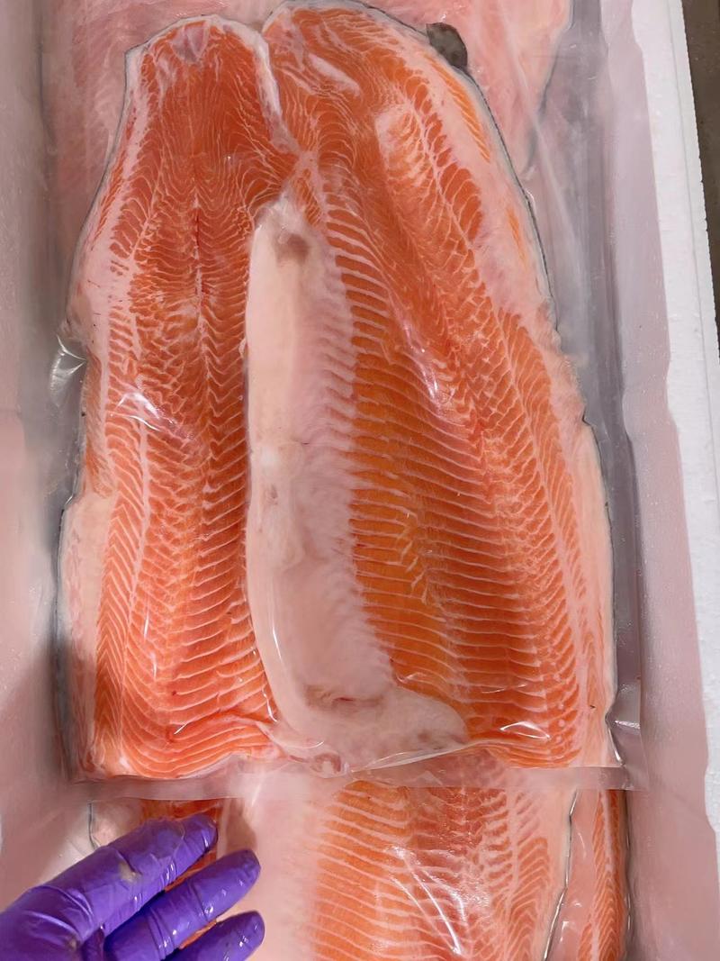 三文鱼新疆中段国产三文鱼刺身冰鲜非冷冻即食三文鱼送鲜活厚