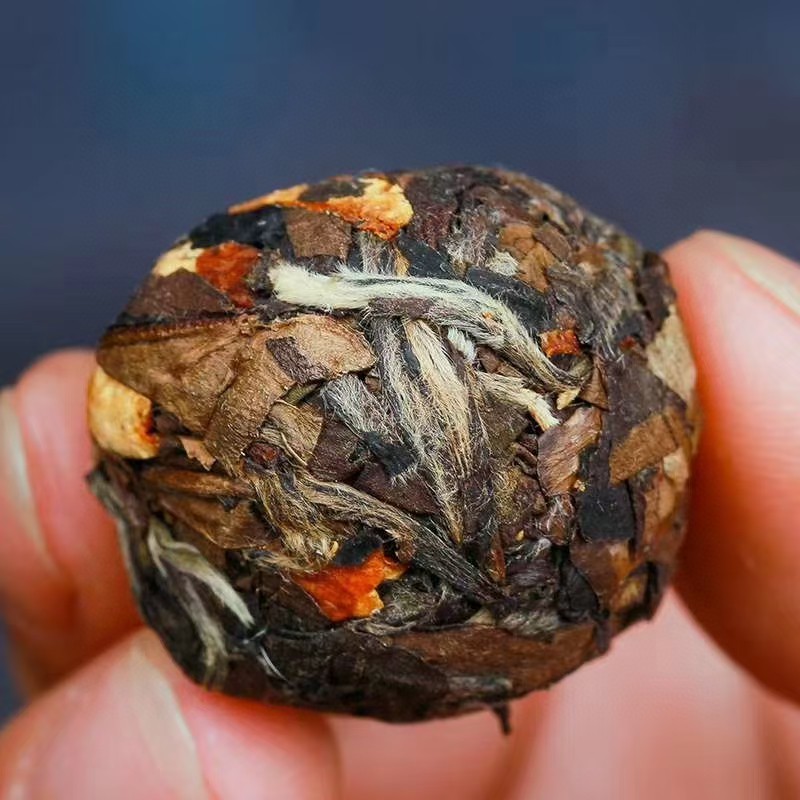 陈皮白茶茶叶寿眉高山陈年老白茶龙珠贡眉陈皮白茶