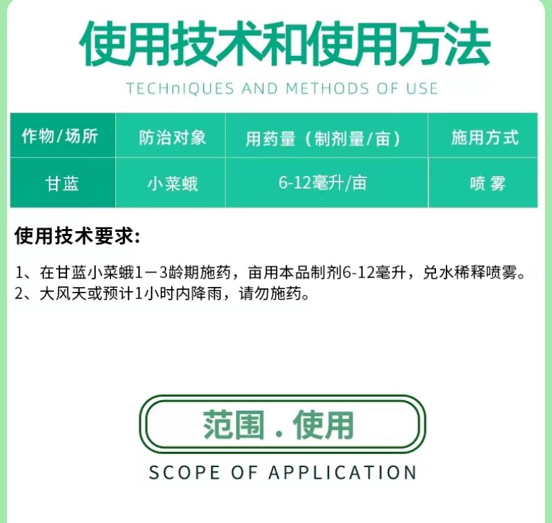 夜狼5%高氯甲维盐高效氯氰菊酯蔬菜甘蓝小菜蛾青虫杀虫剂