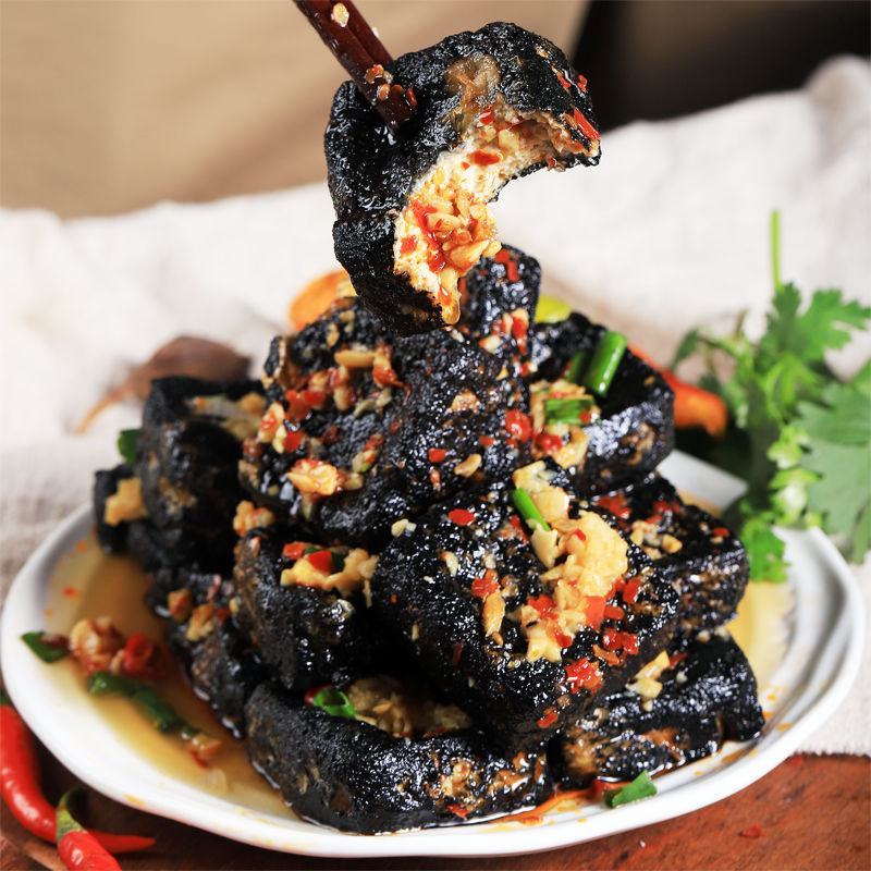 【老长沙臭豆腐】经典老长沙臭豆腐生胚自炸黑色半成品商用