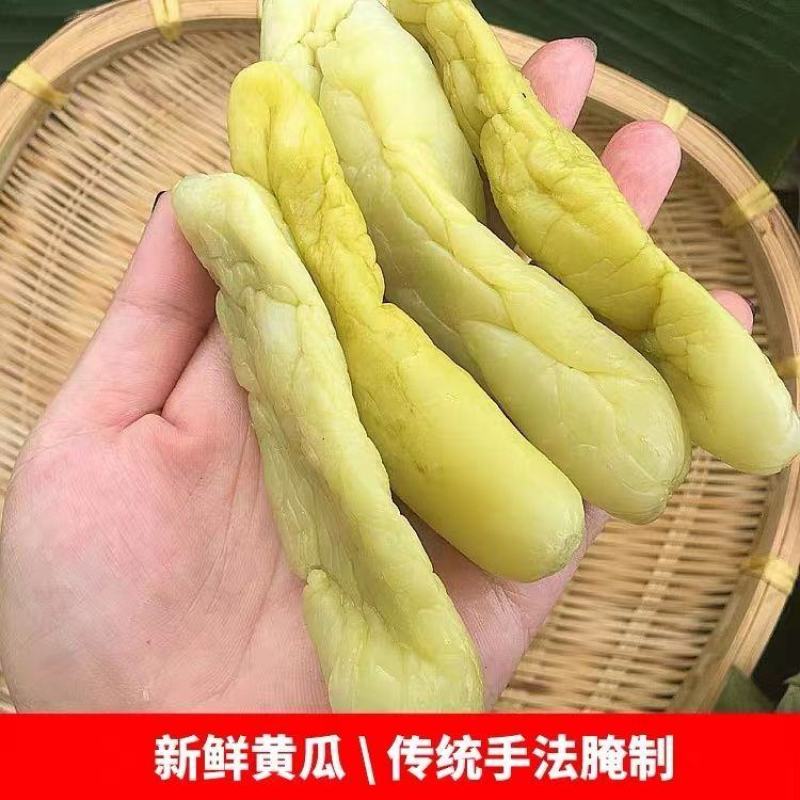 腌制脆口黄瓜皮瓜皮脆皮黄瓜干钦州特产新鲜黄瓜皮博白黄包邮