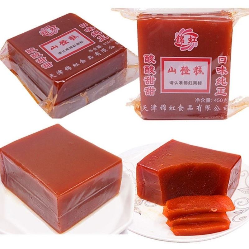 天津特产锦虹大块山楂糕老式京糕果脯蜜饯开味山楂制品包邮