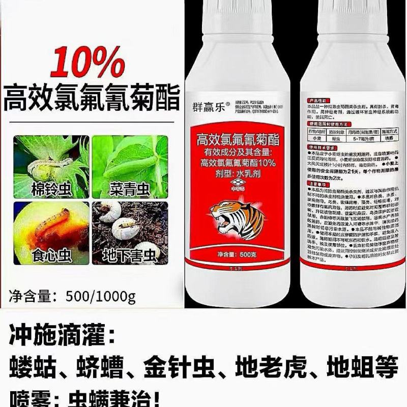 10%高效氯氟氰菊酯登记青虫证件齐全包查包检