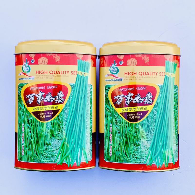 豇豆种子翠绿色长条品种，荚