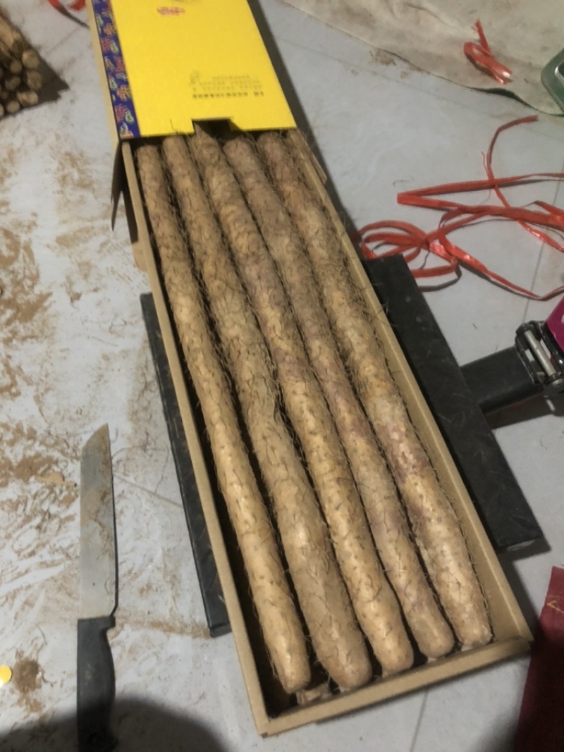 焦作温县原产地红皮铁棍山药精品礼品箱纯卢土地山药
