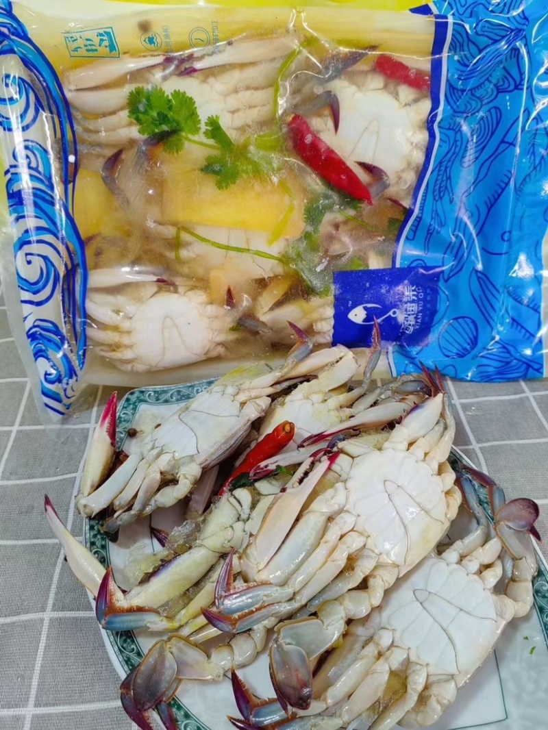 生呛梭子蟹生腌小蟹