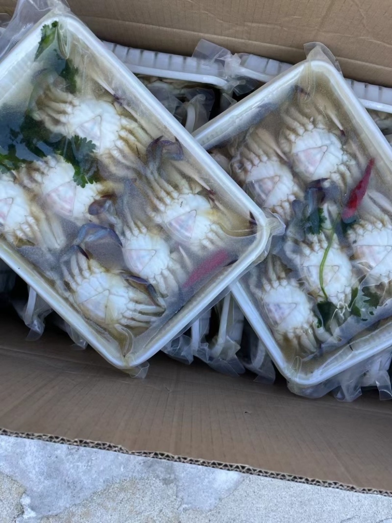 生呛梭子蟹生腌小蟹