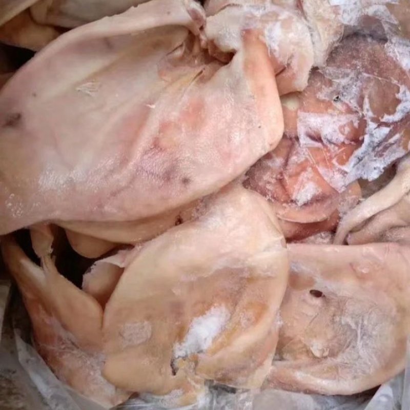 去骨猪头肉，干净无异味剃毛，日期新鲜，货发全国。