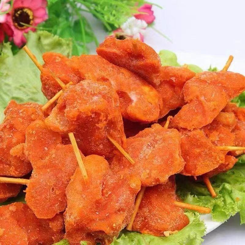 【牙签肉】奥尔良迷你肉串牙签肉鸡肉批发烧烤冷冻食材半成品