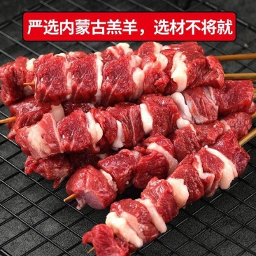 【调理羊肉串】新鲜羊肉串户外烧烤食材半成品烤串批发家庭烧