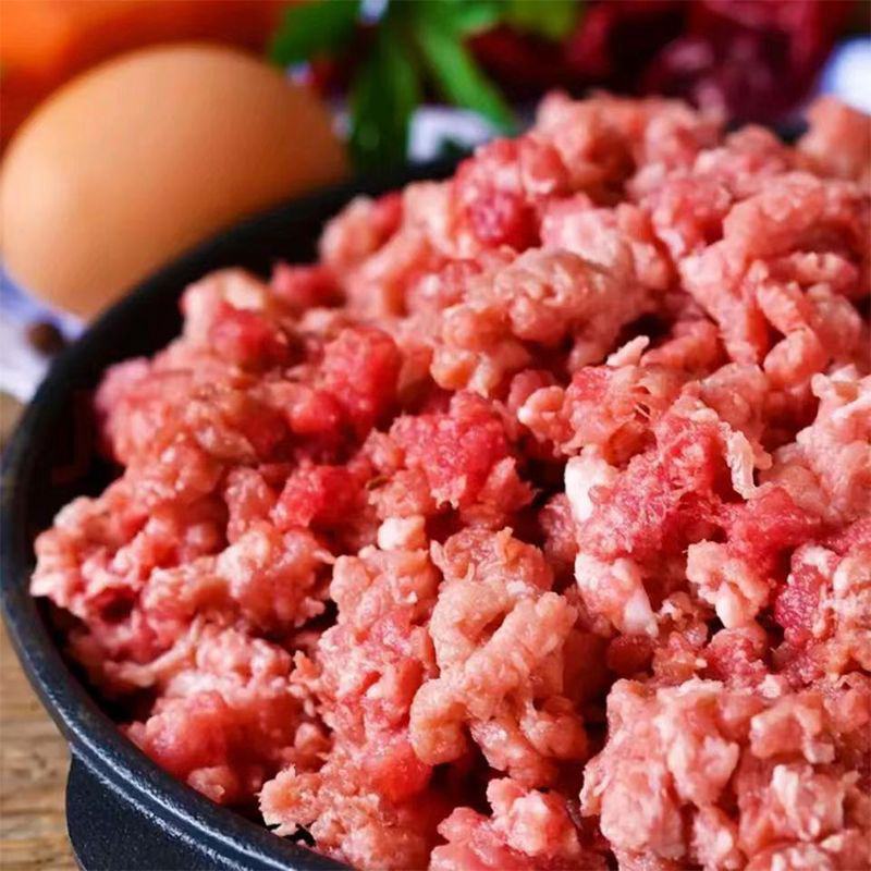 【羊肉馅】新鲜羊肉馅冷冻饺子肥瘦相间馄饨批发餐厅羊肉馅