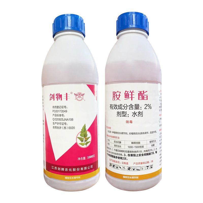 剑牌剑物丰2%胺鲜酯瓜果蔬菜调节生长剂保花保果农作物生长