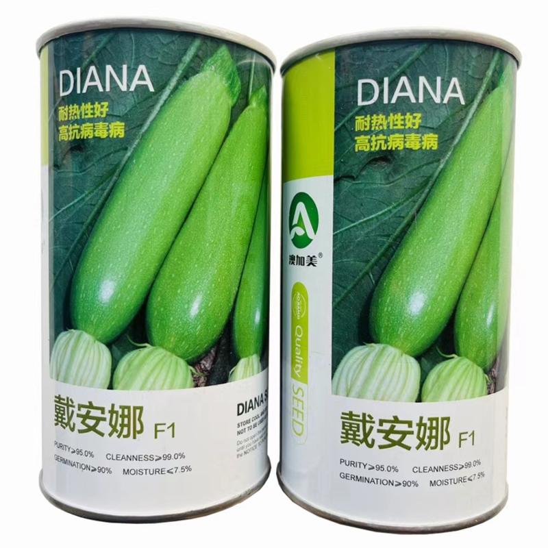 戴安娜西葫芦种子越夏栽培嫩绿油亮抗病毒杂交种