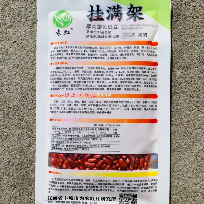 挂满架长豆角种子小中叶厚肉型长豇豆种子四季豆豆角种籽