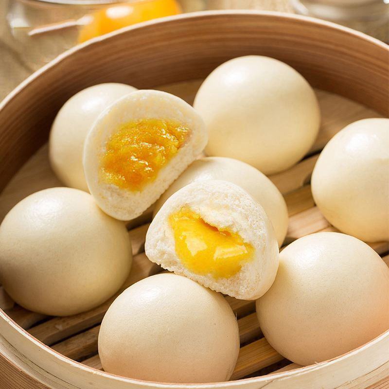 【豆沙包】豆沙包早餐包子儿童馒头方便速食广式早茶点心包邮