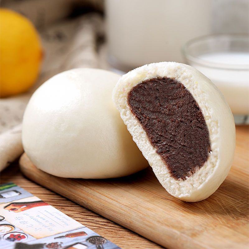 【豆沙包】豆沙包早餐包子儿童馒头方便速食广式早茶点心包邮