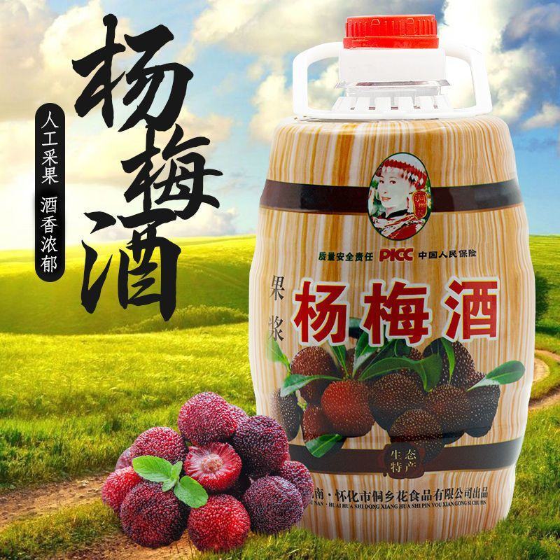 湖南洞乡花杨梅酒10度2.5L低度酒水果酒微醺甜酒梅包邮