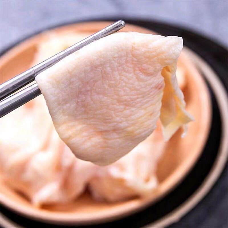 新鲜生鸡皮商用食品级鸡腿皮串烧烤油炸半成品冷冻发货鸡皮批