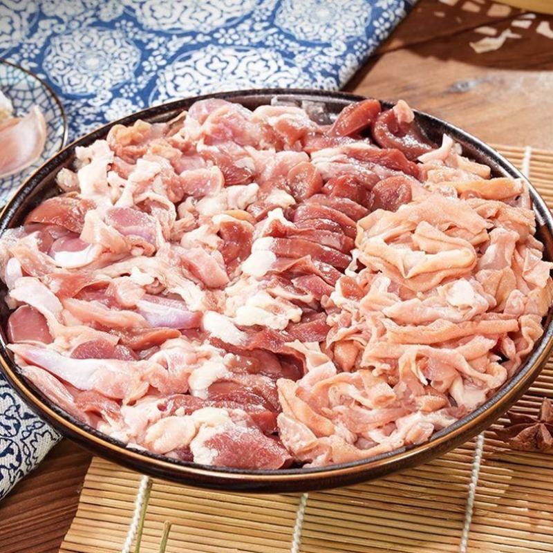 鸡杂大杂烩鸡肠鸡心鸡胗混搭免切商用酒店饭店湘菜鸡杂混合型