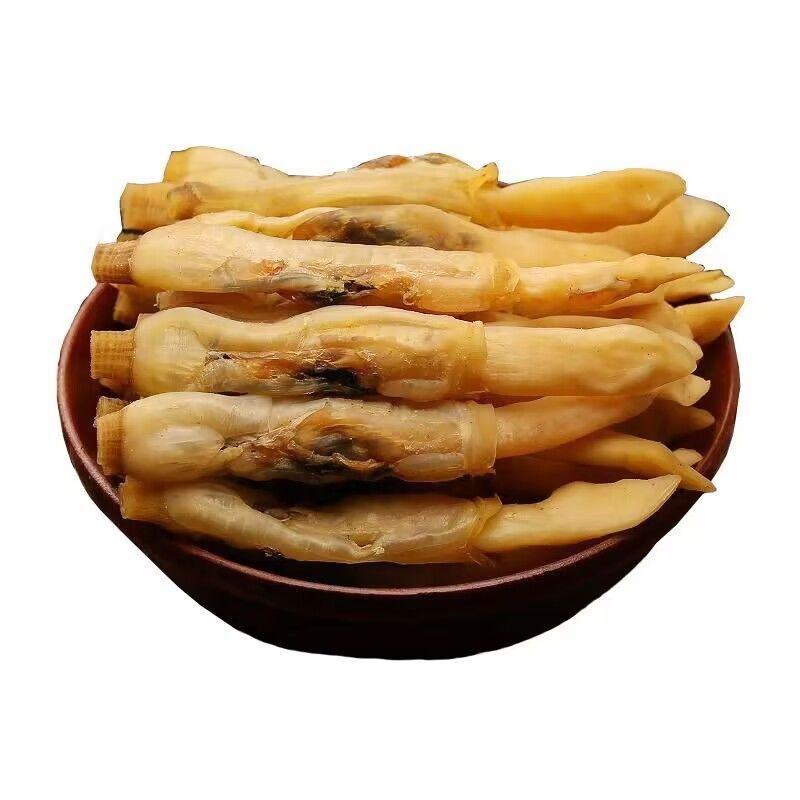 新货蛏子干海蛏干100克-500克淡晒海蛏子肉大蛏子肉干