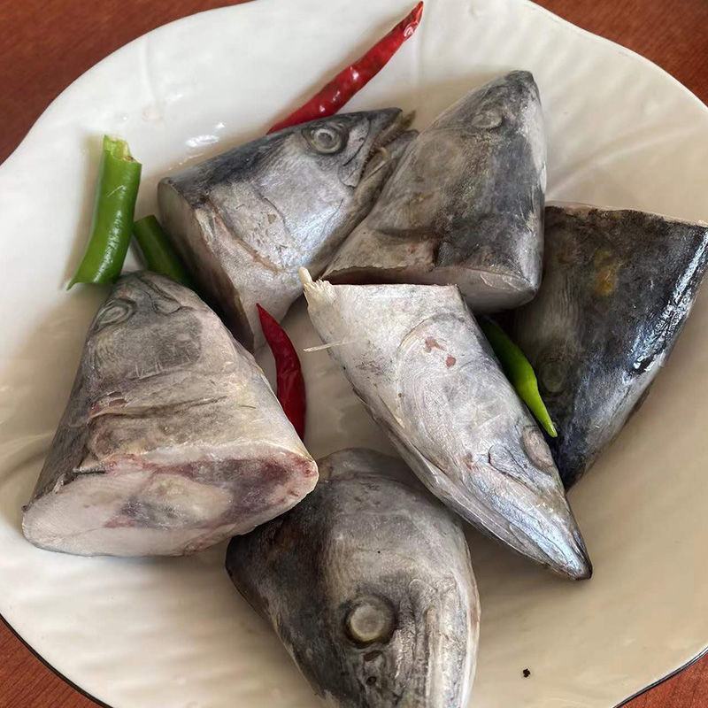 新鲜鲅鱼头马鲛鱼块鲅鱼水饺馅海鱼海产批发新鲜鲅鱼头马鲛鱼