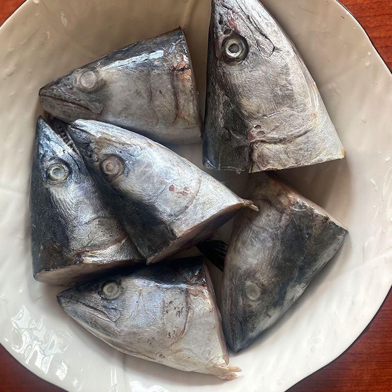 新鲜鲅鱼头马鲛鱼块鲅鱼水饺馅海鱼海产批发新鲜鲅鱼头马鲛鱼