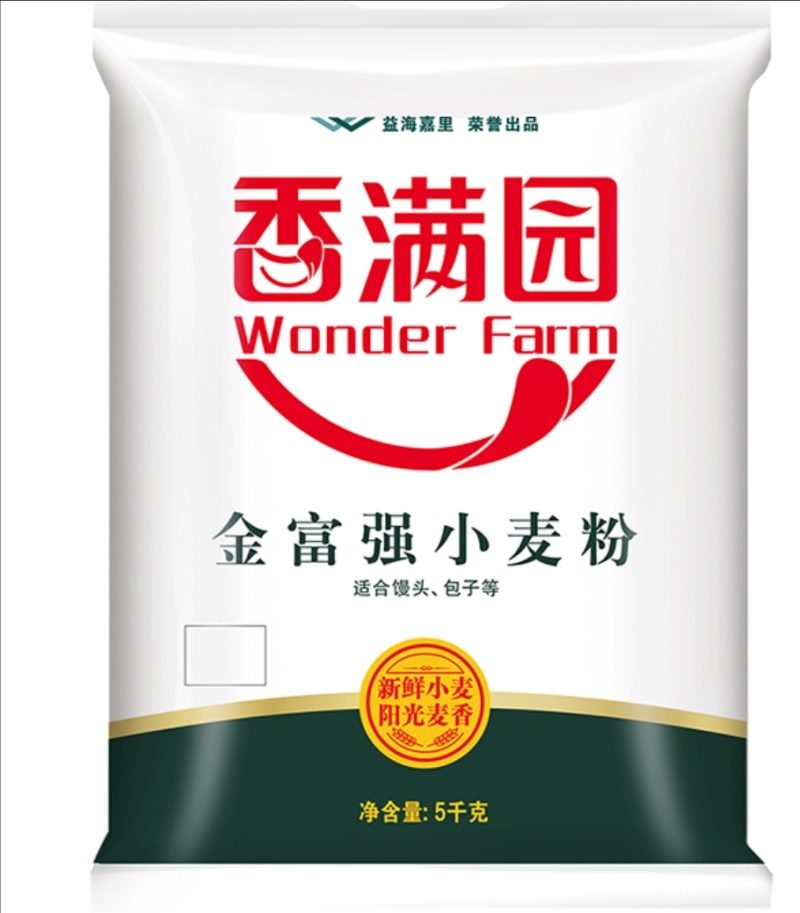 2024年1月份最新日期香满园面粉5kg*5