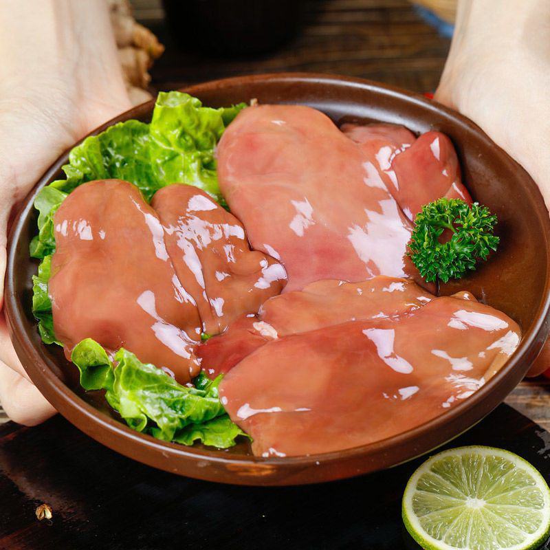 六和冷冻鸭肝鸭内脏新鲜鸭整箱批发零售卤菜用宠物食材喂狗喂