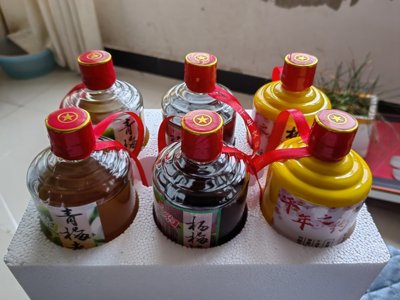 农村纯酿米酒桃花酒、青梅酒、百香果酒、杨梅酒、葡萄酒、