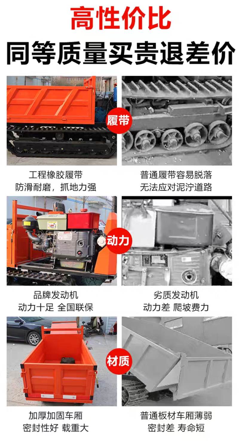 爬山虎履带运输车，1-10吨车型
