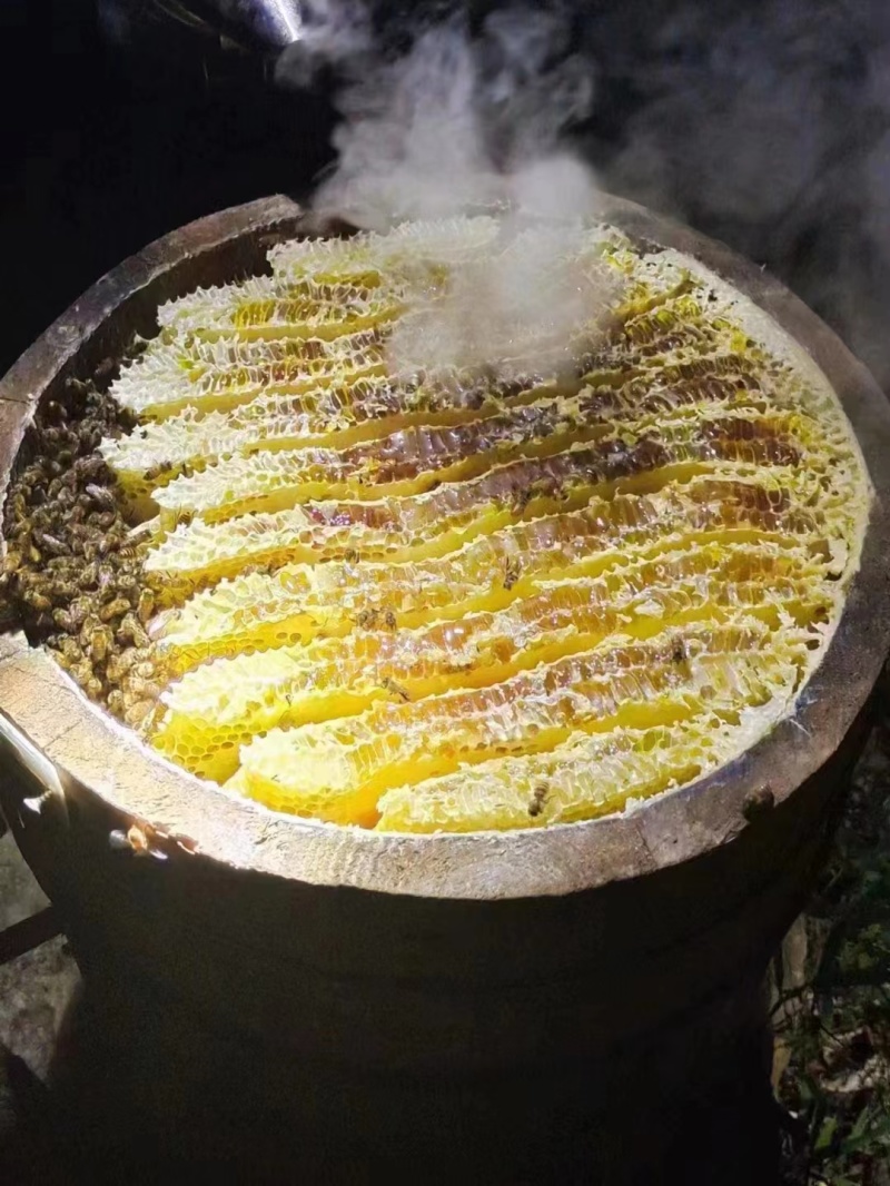 土蜂蜜新鲜采摘，原生态无污染，健康养生