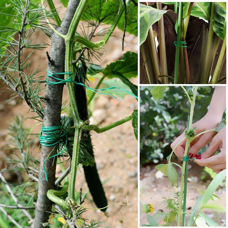 多功能园艺铁丝捆扎线扎带爬藤蔓固定器细铁丝包塑铁丝花架捆