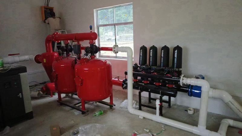 手动自动反冲洗砂石过滤器农用滴灌碟片过滤器河水砂质水过滤