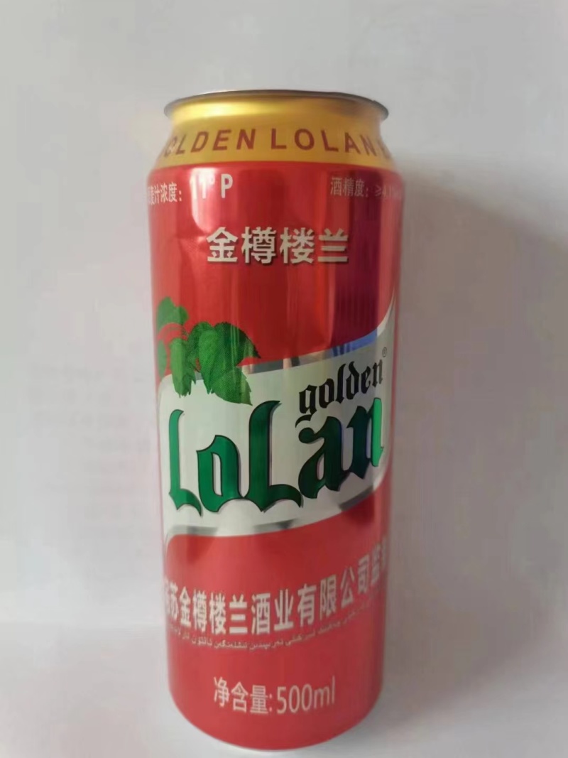 金尊楼兰精酿啤酒500*12箱装，11度麦芽浓度