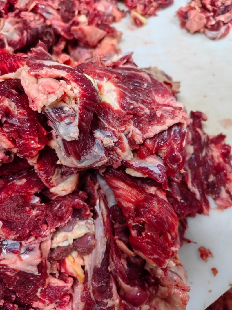 纯干牛碎肉瘦度高草饲块整