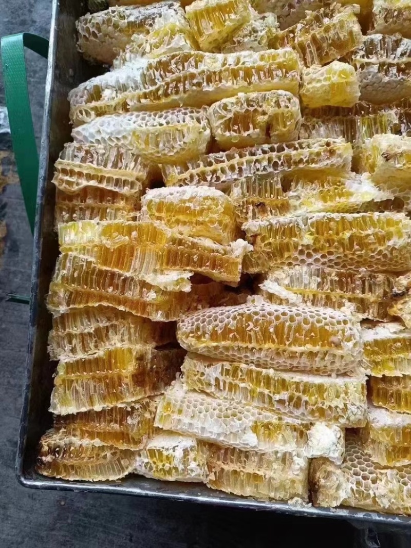 蜂巢蜜一件90斤左右每天现割现发，现货秒发一手货源