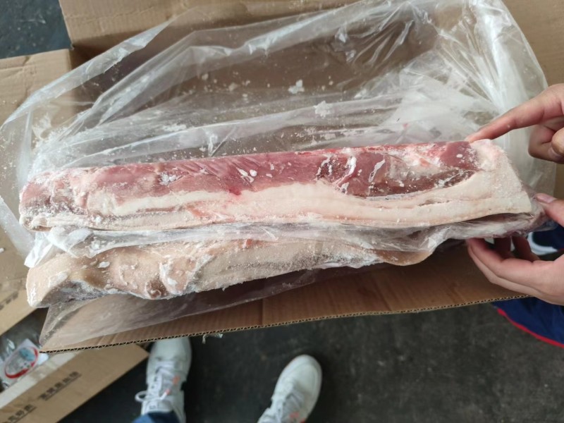 带皮后五花肉厂家直销量大从优