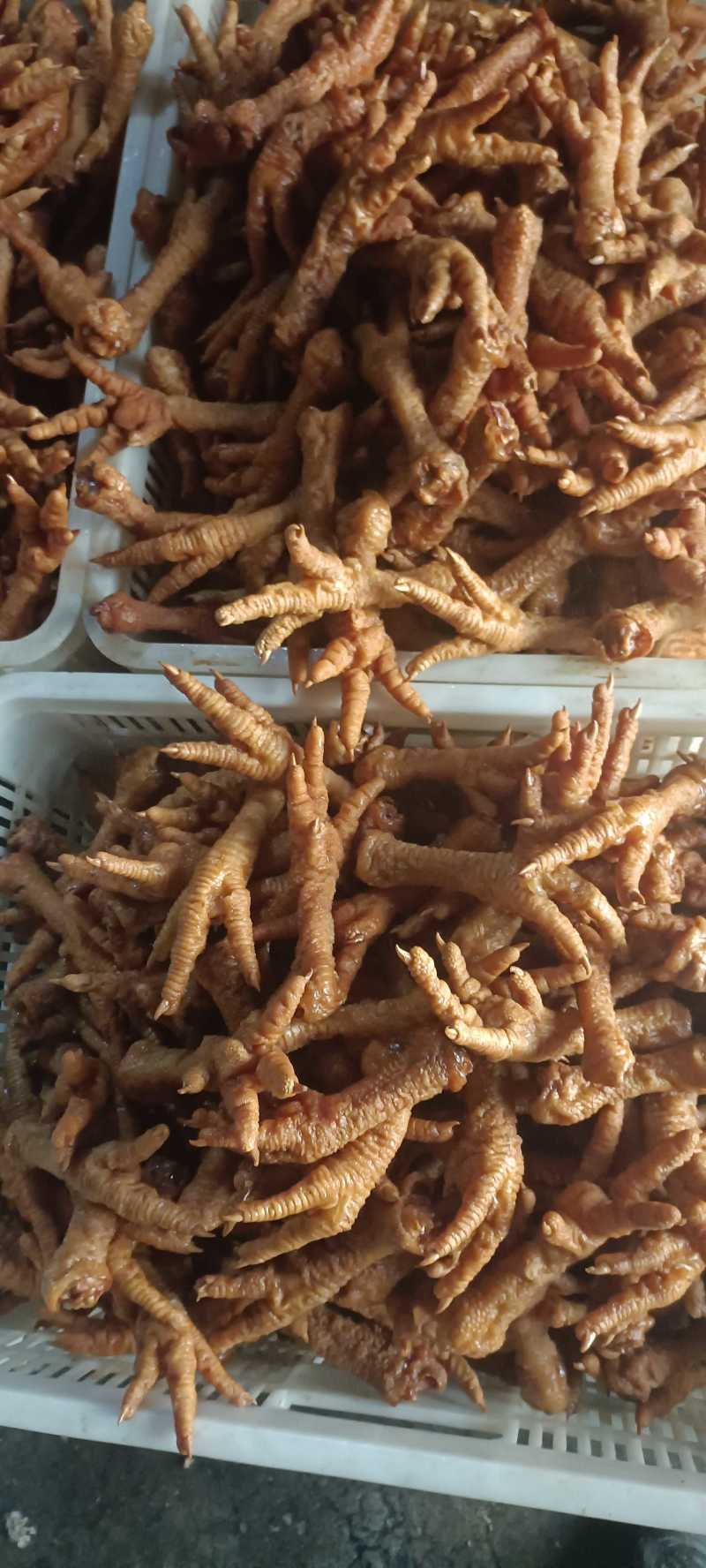 虎皮鸡爪油炸鸡爪原味鸡爪规格齐全卤菜店熟食批发