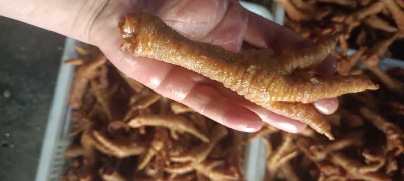 虎皮鸡爪油炸鸡爪原味鸡爪规格齐全卤菜店熟食批发