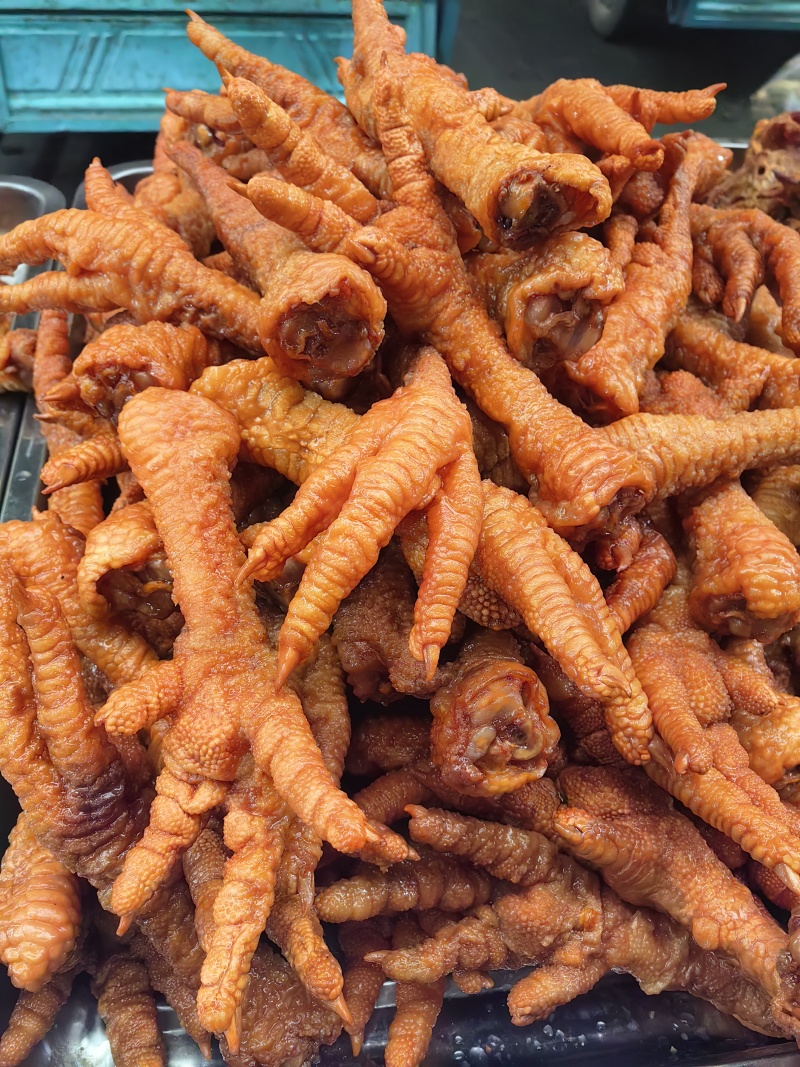 虎皮鸡爪油炸鸡爪原味鸡爪规格齐全卤菜店熟食批发
