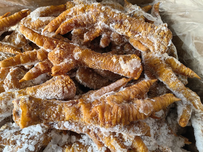 虎皮鸡爪油炸鸡爪原味鸡爪规格齐全卤菜店熟食批发