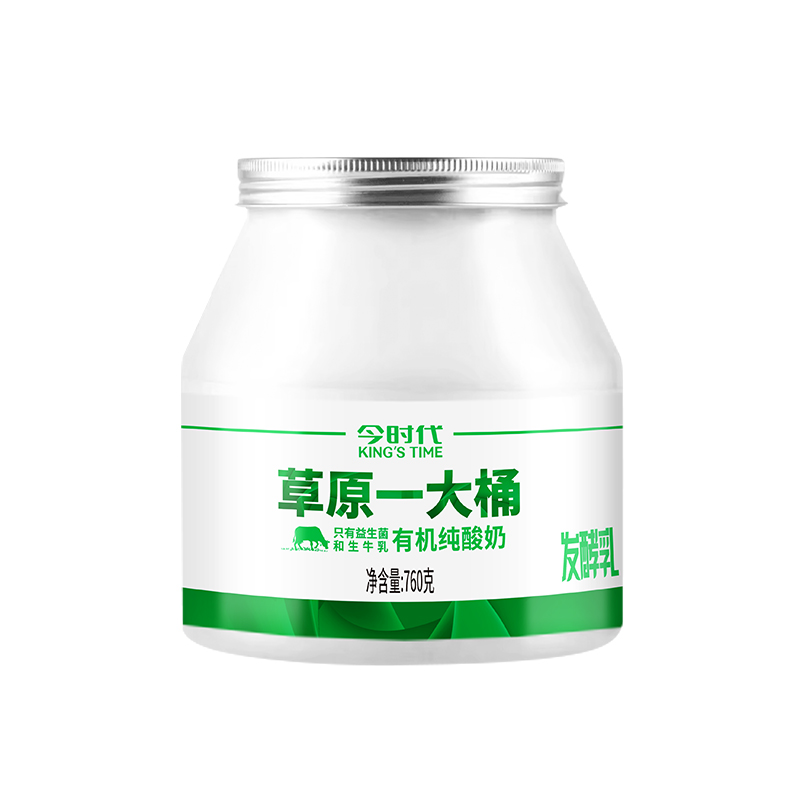 草原一大桶酸奶760克凝固型酸奶厂家招商