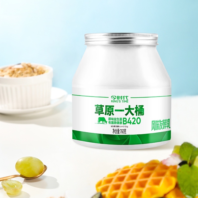 草原一大桶酸奶760克凝固型酸奶厂家招商