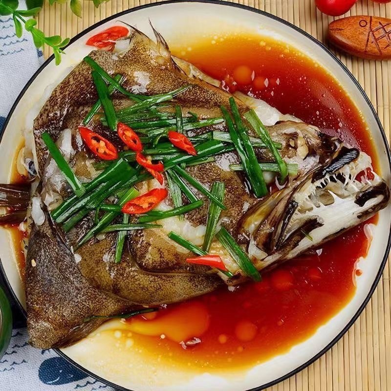 蝶鱼尾蝶鱼头烧烤食材碟鱼头碟鱼比目鱼头比目鱼尾