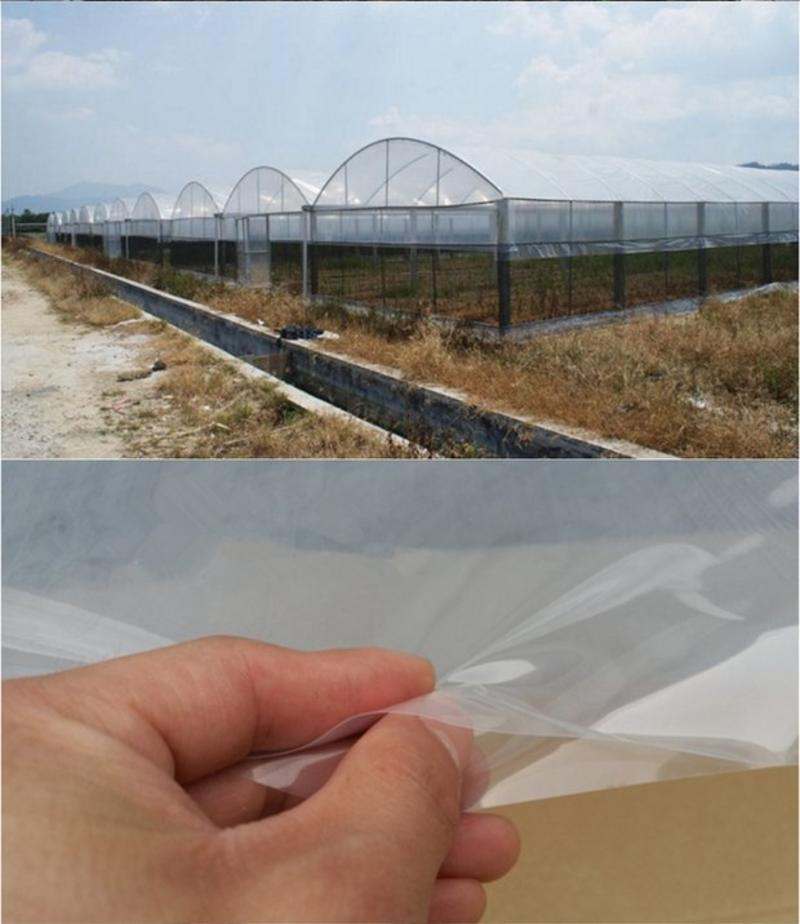 农用PE透明塑料薄膜加厚大棚膜po白色聚乙烯再生料包装防