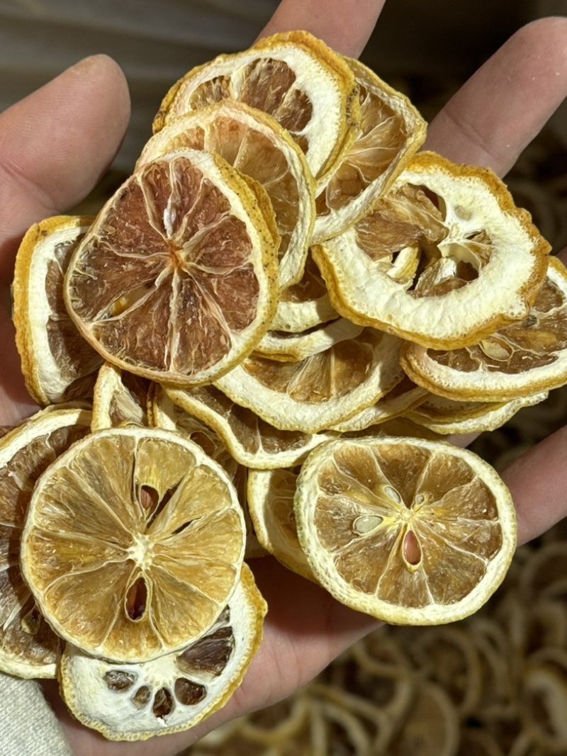 柠檬片实物拍摄中药花茶柠檬片柠檬干货柠檬片干货